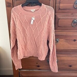 Ultra Flirt Women’s Pink Sweater Size Large NWT